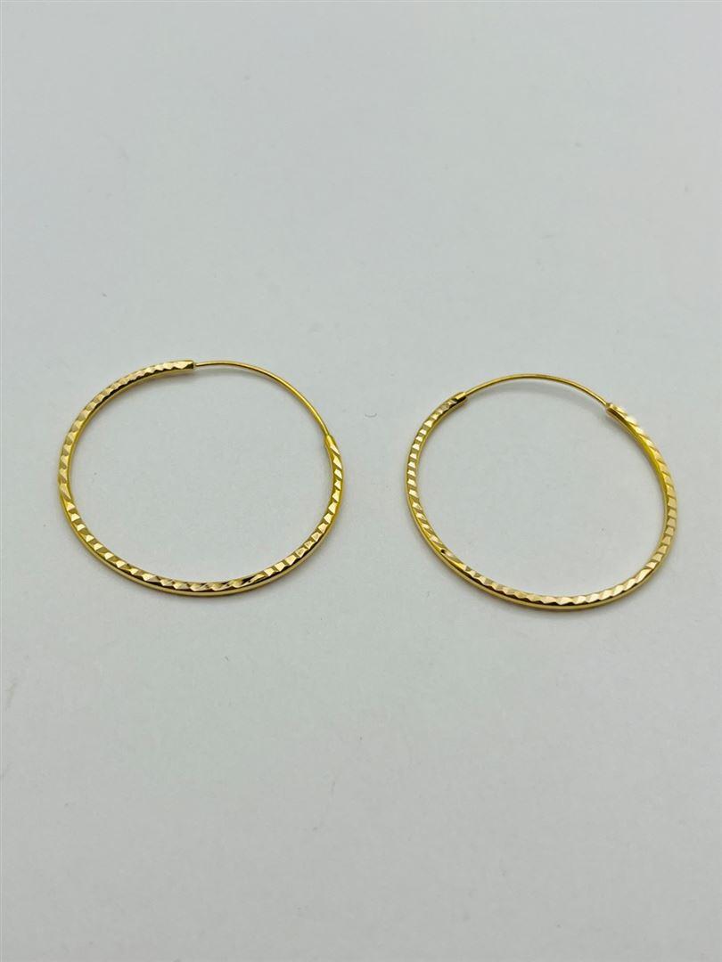 گوشواره طلا 18عیار حلقه ای139604