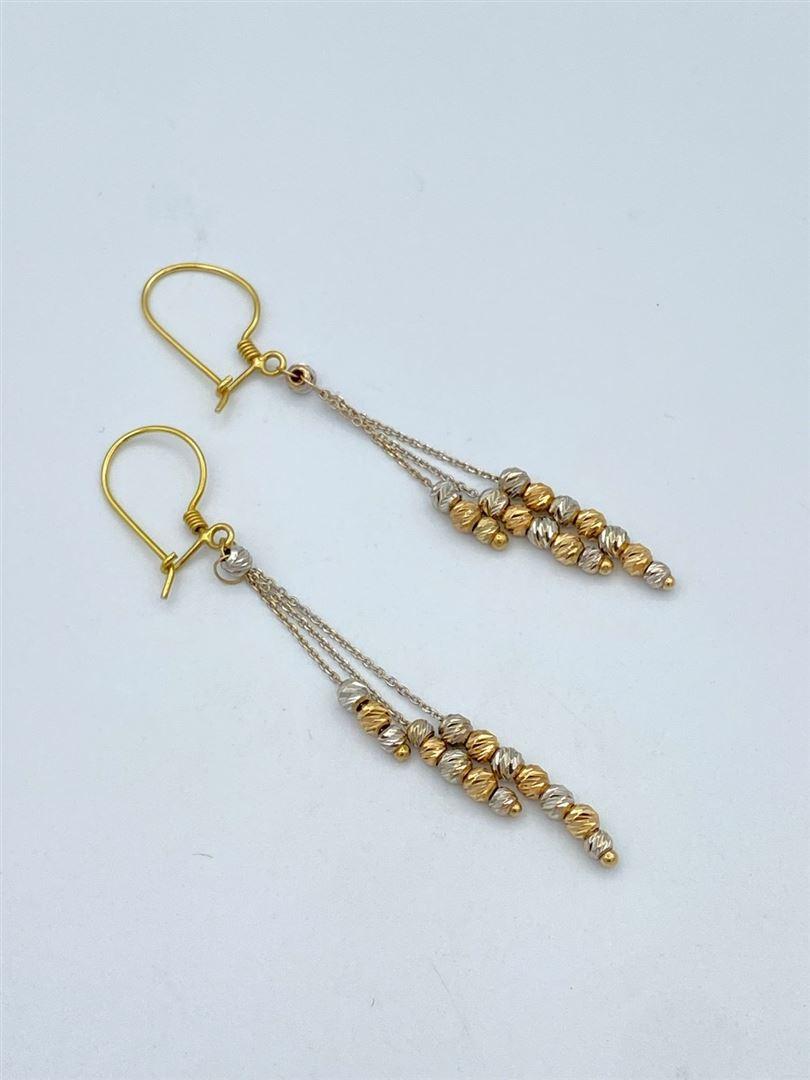 گوشواره طلای 18 عیار البرنادو129622