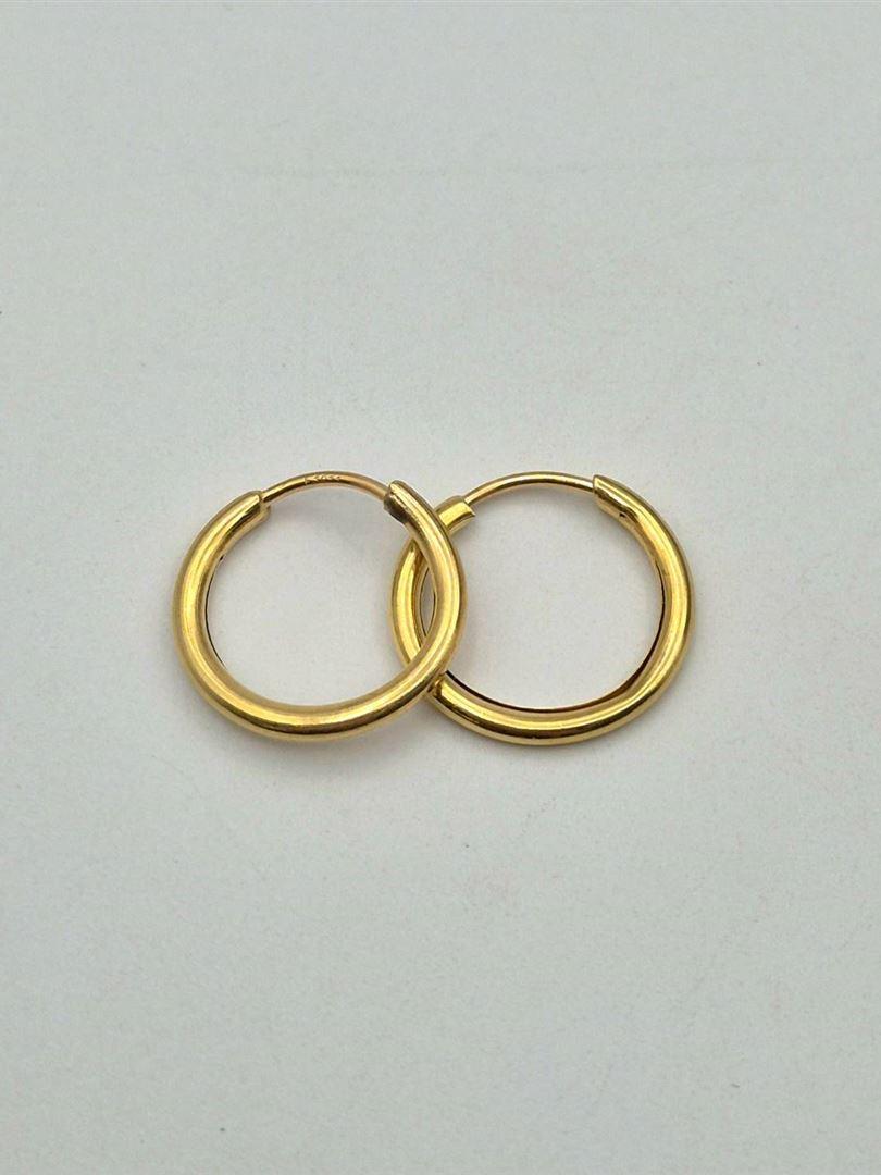 گوشواره طلا 18 عیار حلقه ای