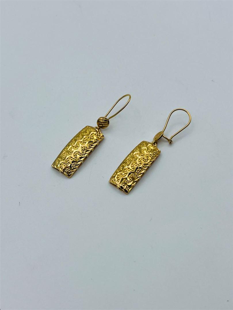 گوشواره طلا 18عیار تراش143455