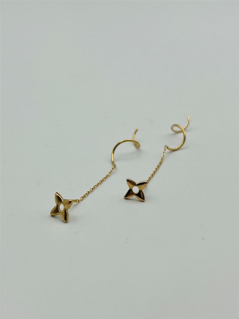 گوشواره طلا 18عیار کرلی143047