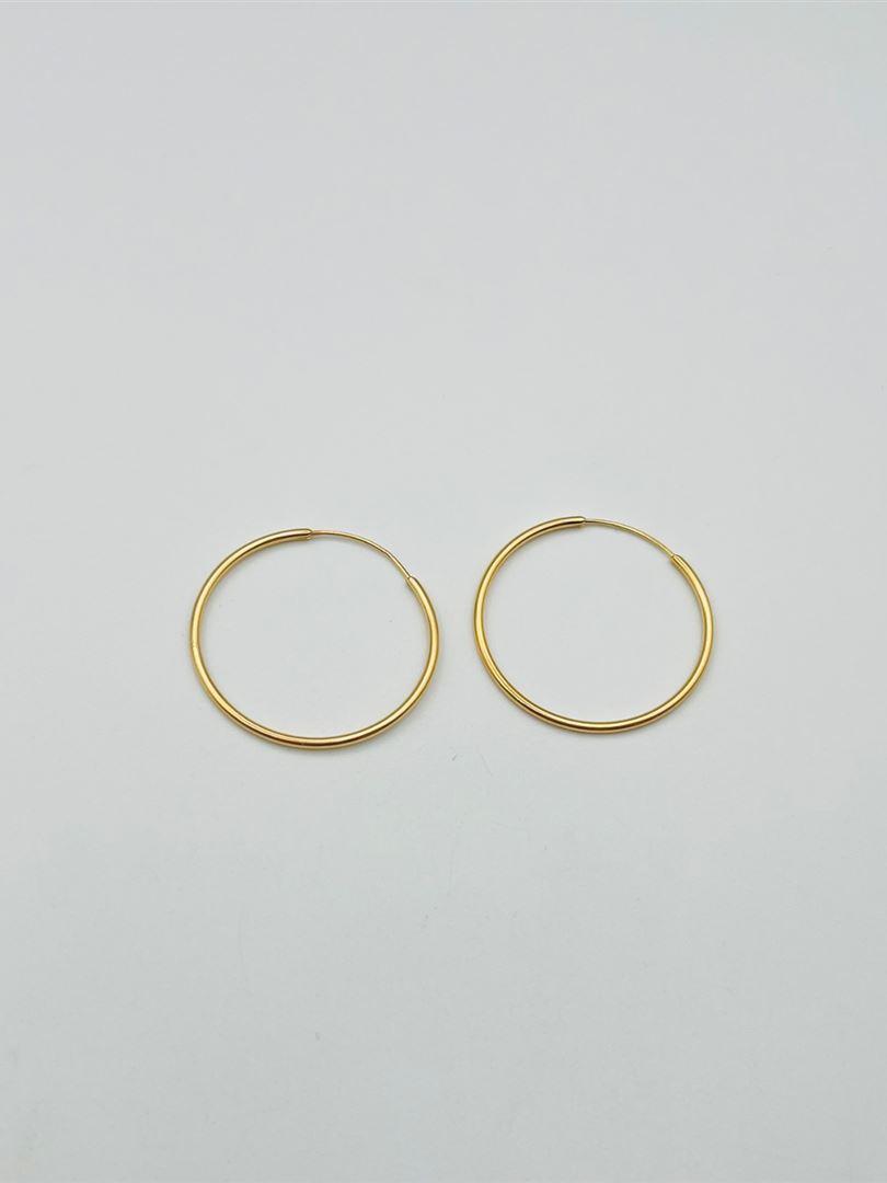 گوشواره طلا 18 عیار حلقه ای 129363