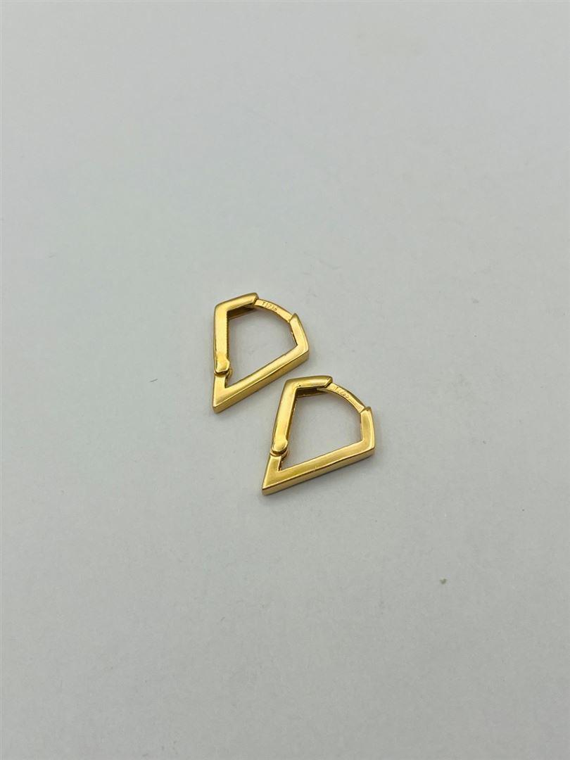 گوشواره طلا 18عیار مثلث 133778
