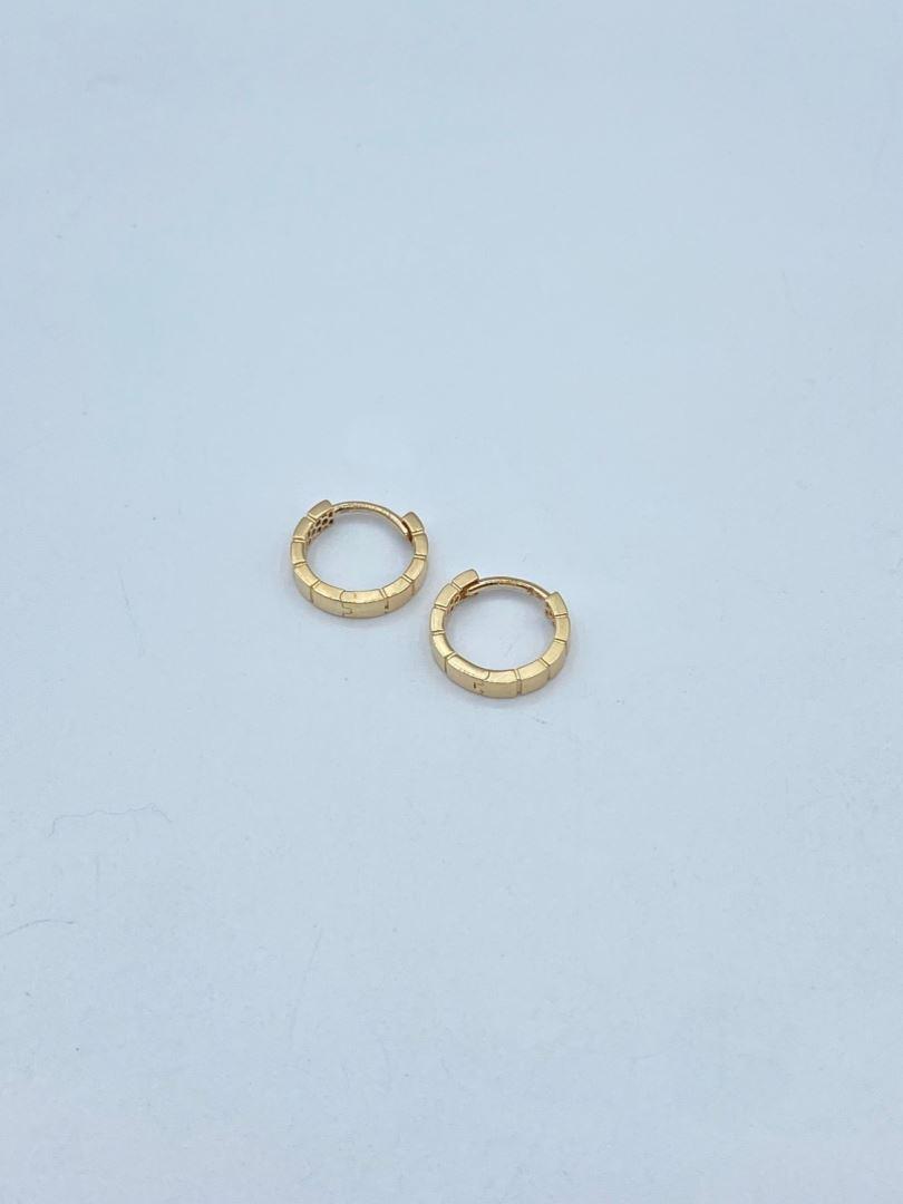 گوشواره طلا 18 عیار اومگا حلقه ای