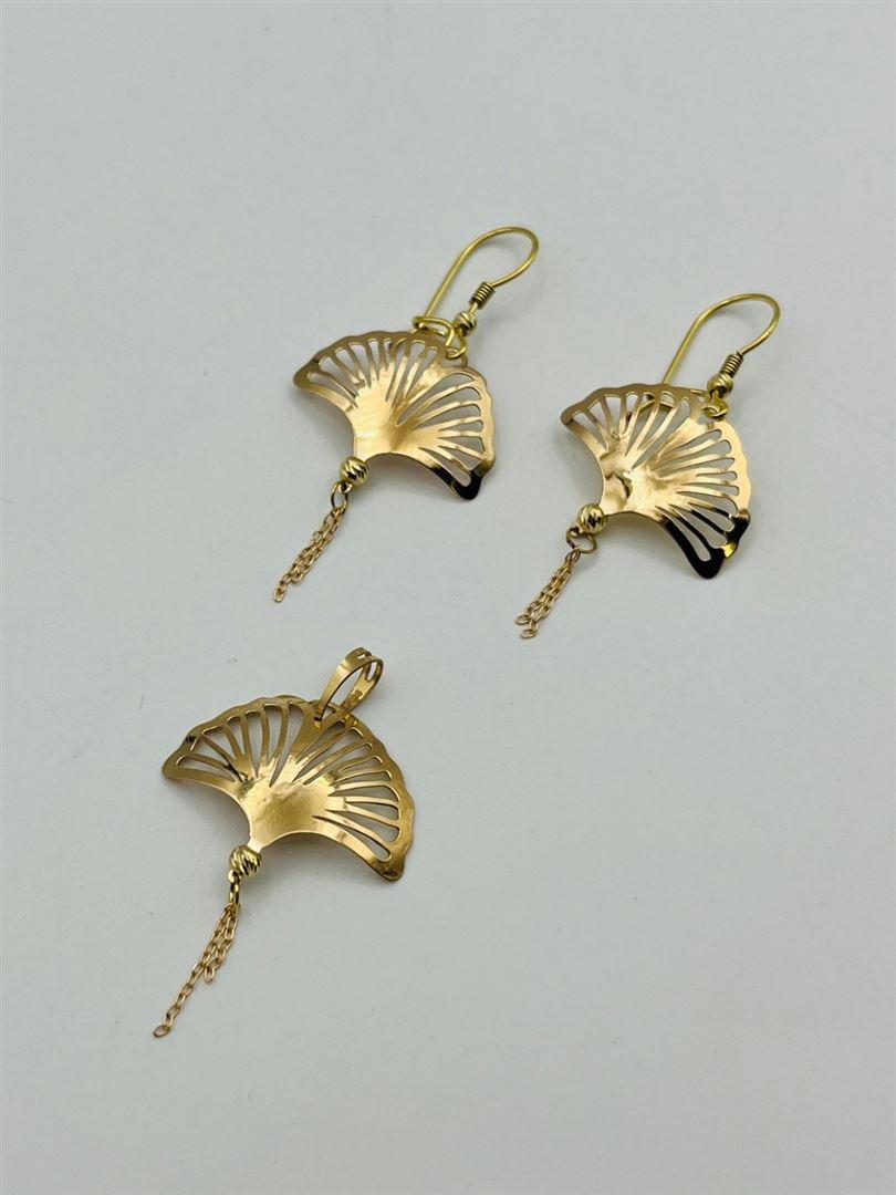 نیم ست طلا 18عیار صدف143048-143049