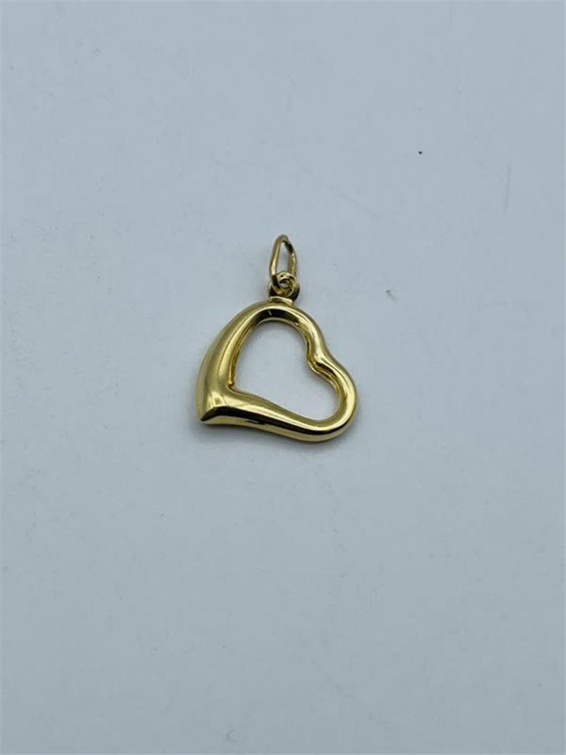 آویز پلاک طلا 18عیار قلب