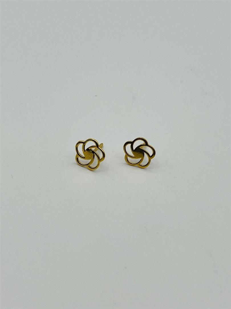 گوشواره طلا 18عیار گل142554