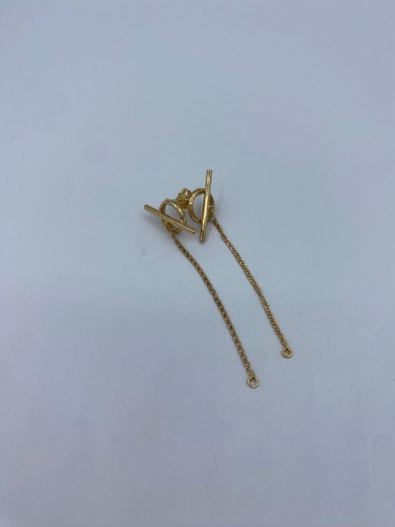 گوشواره تی طلای 18 عیار127540