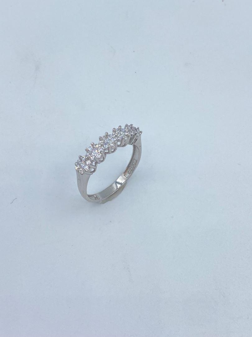 انگشتر فلاور 5تایی سفید طلای 18 عیار127371