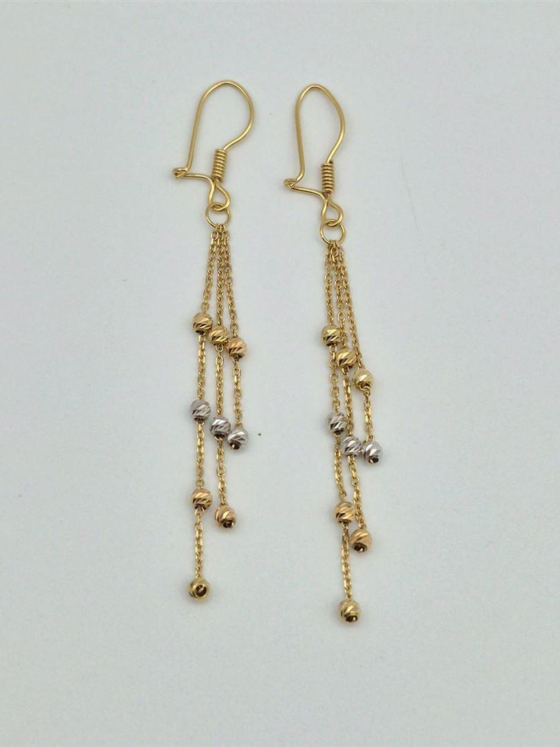 گوشواره طلای 18 عیار البرنادو