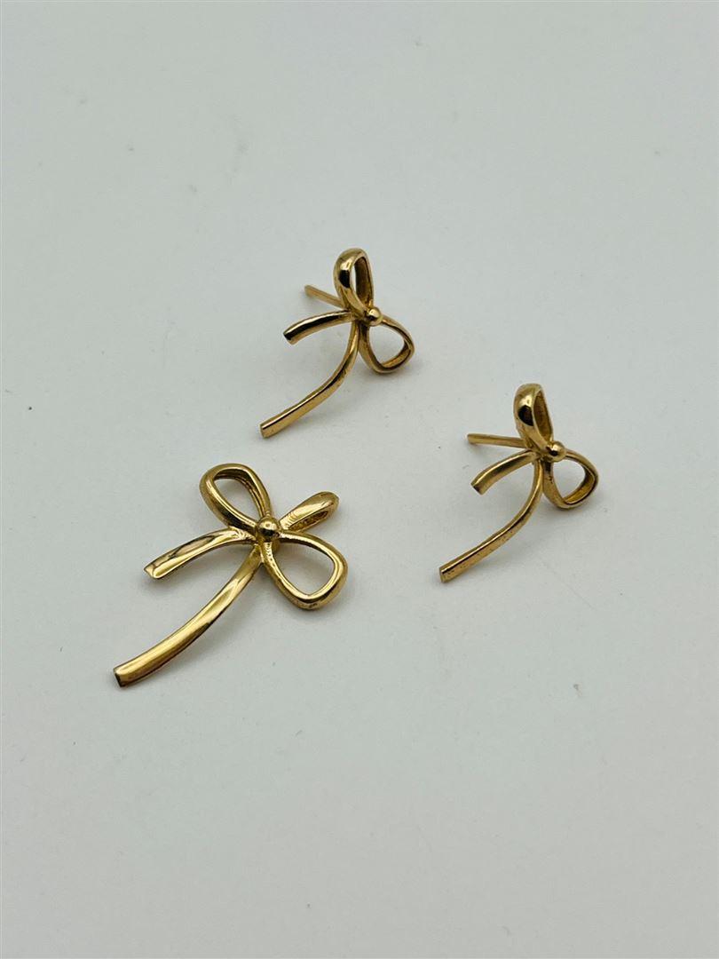 نیم ست طلا 18عیار پاپیون142674-142675