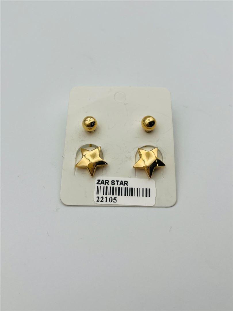 گوشواره طلا 18عیار دیور ستاره142631