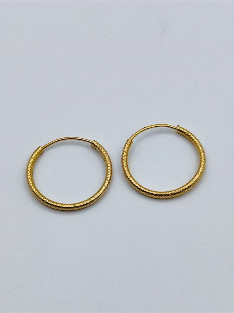 گوشواره طلا 18عیار حلقه ای144812