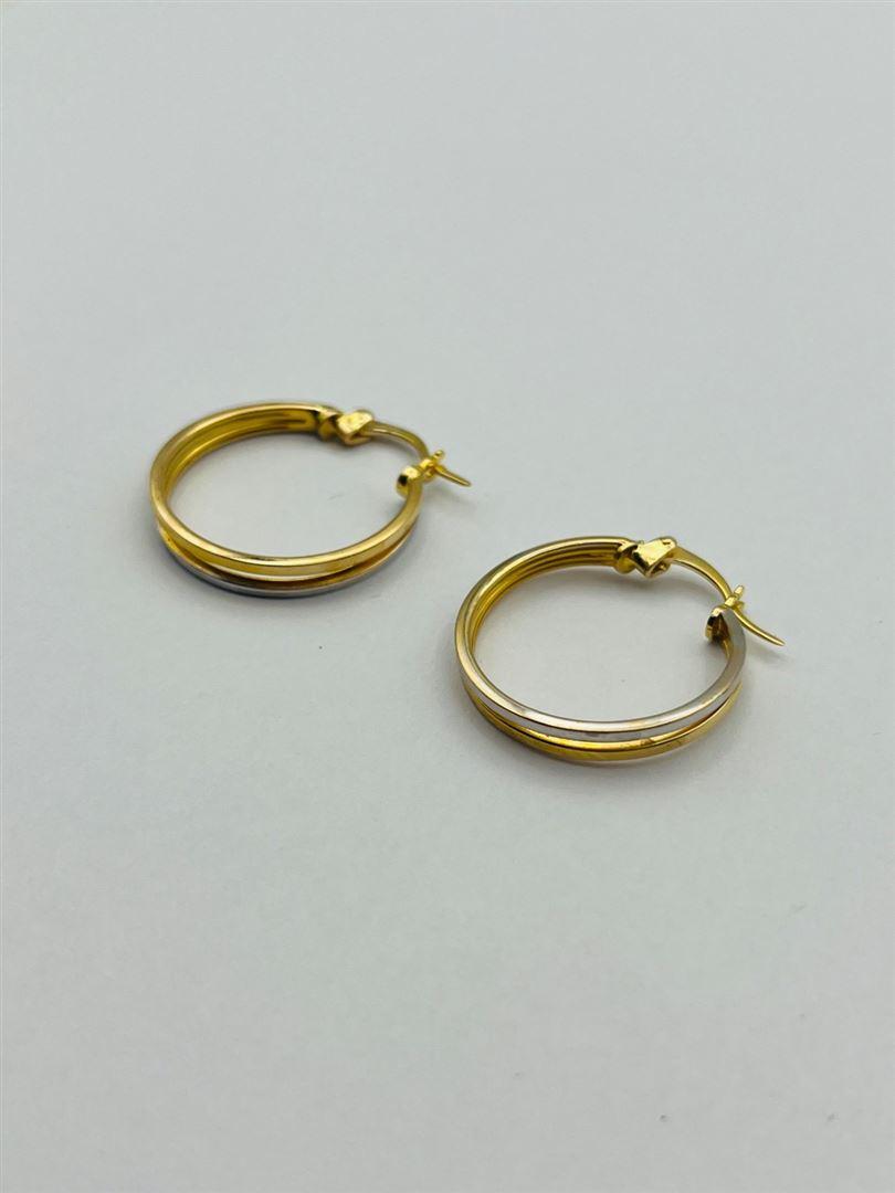 گوشواره طلا 18عیار حلقه ای140314