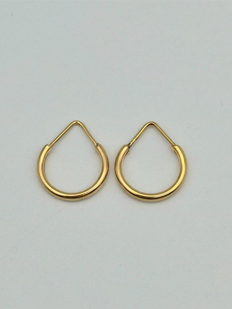 گوشواره طلای 18 عیار حلقه ای