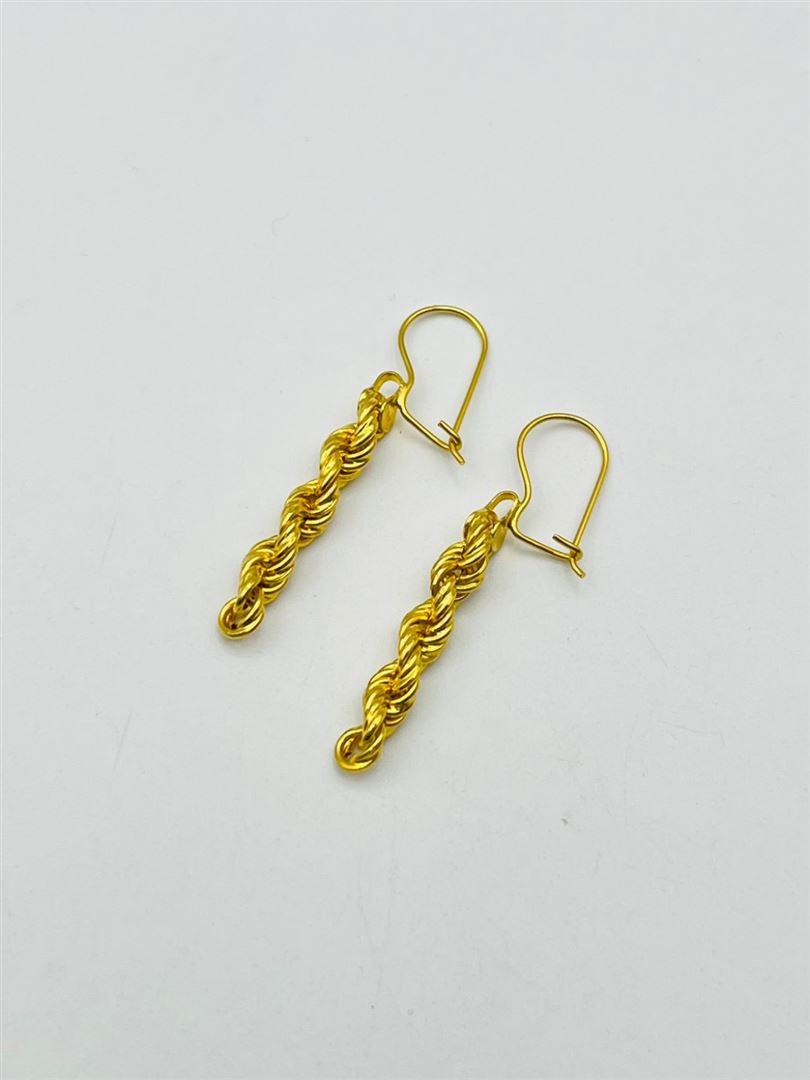 گوشواره طلا 18 عیار پیچ 131901