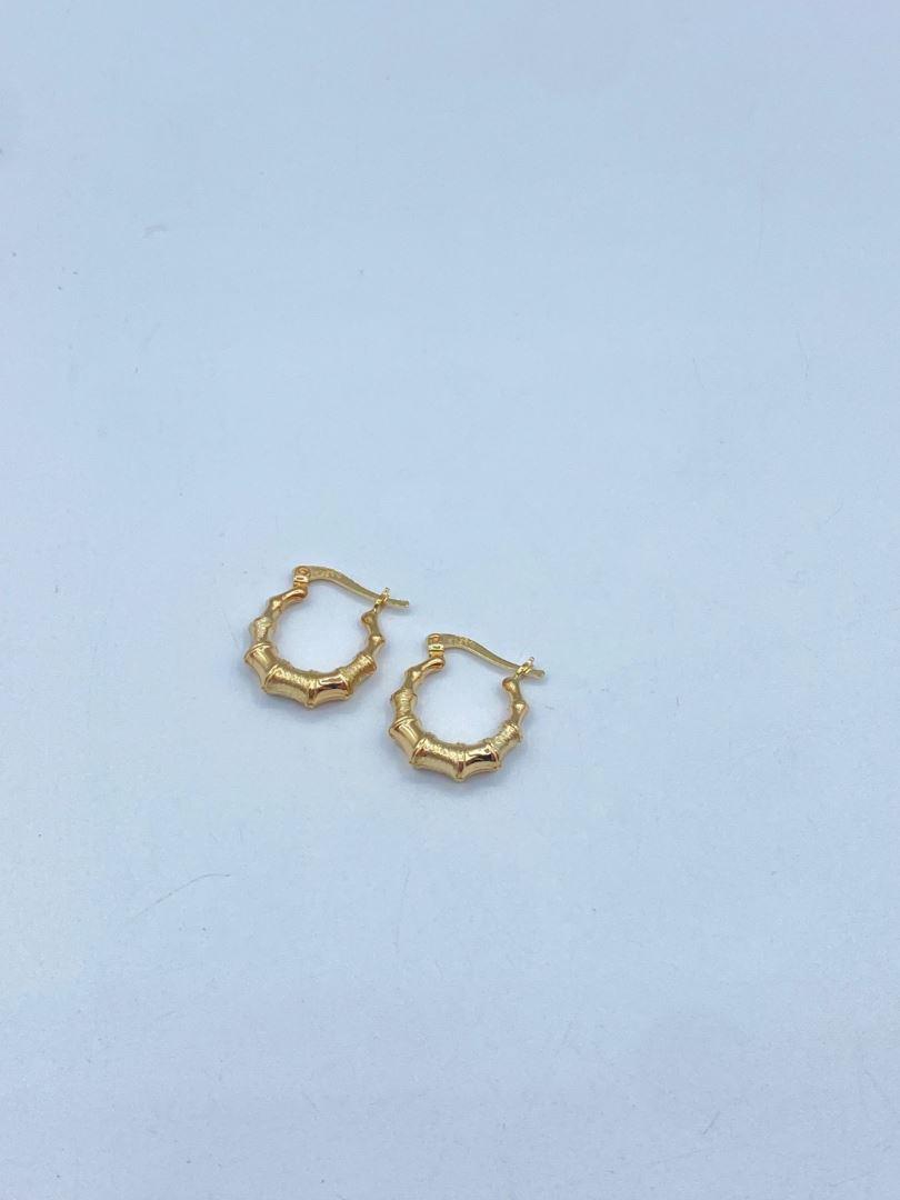 گوشواره طلا 18 عیار صدفی