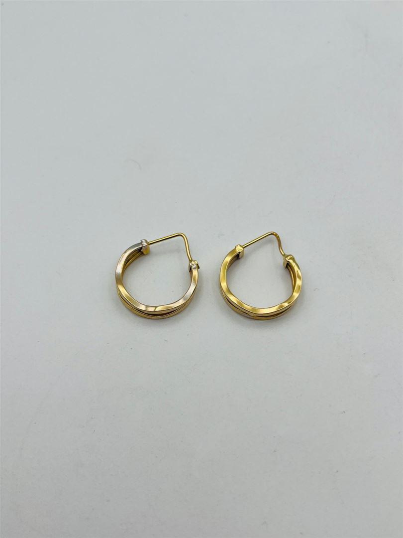 گوشواره طلا 18عیار حلقه ای138496