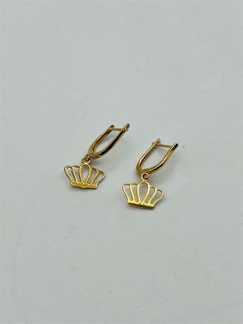 گوشواره طلا 18عیار تاج 138663