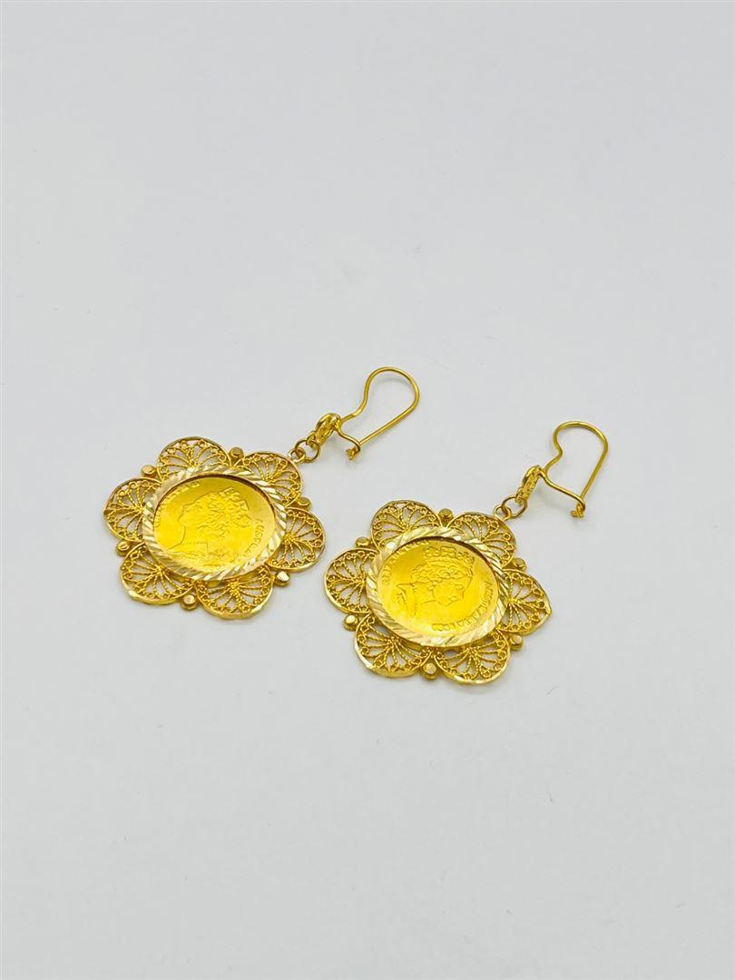 گوشواره طلا 18 عیار الیزابت