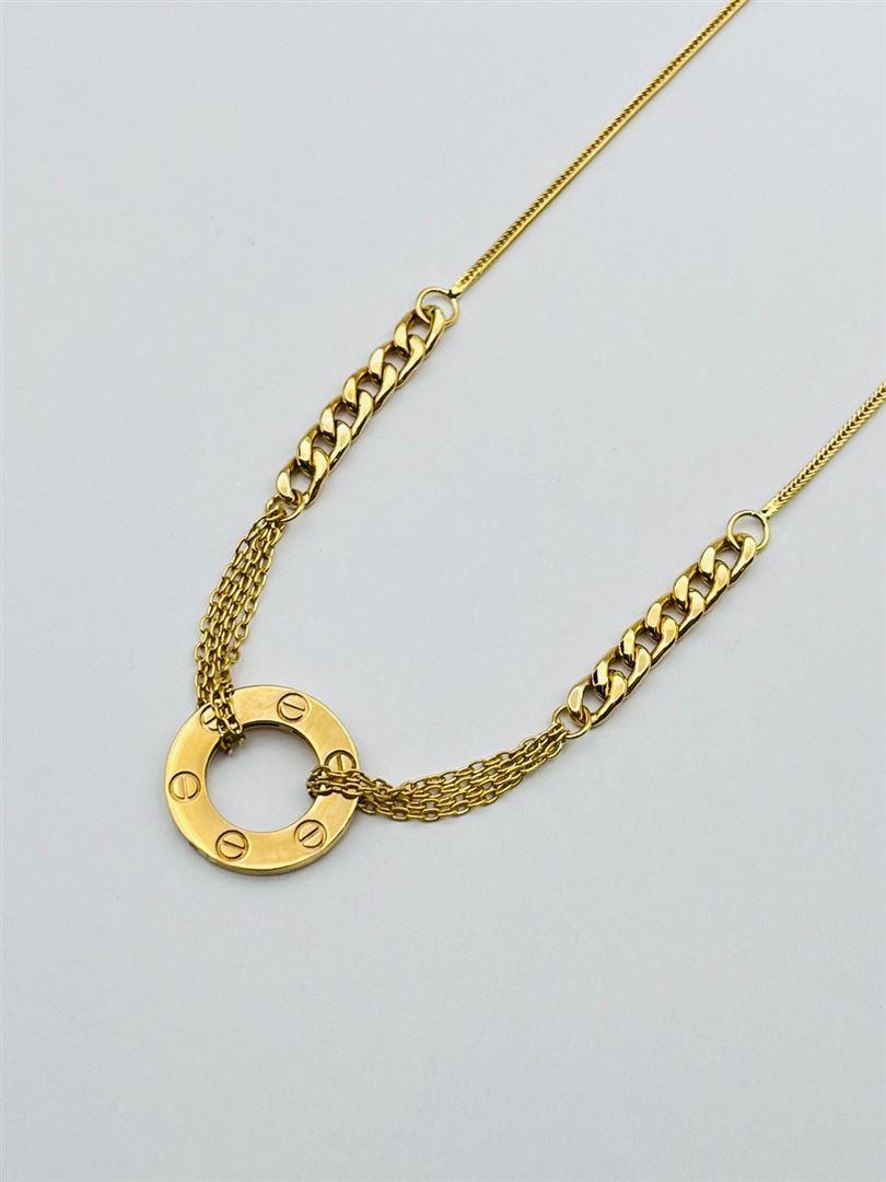 گردنبند طلا 18 عیار کارتیر