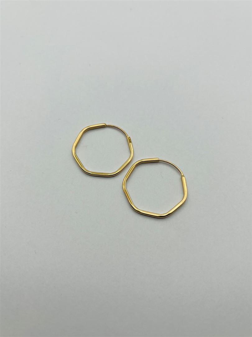 گوشواره طلا 18عیار هندسی134558