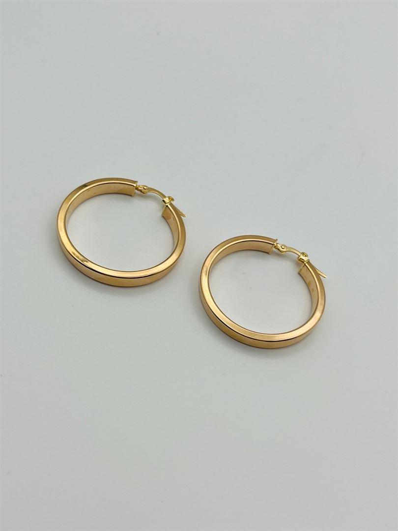 گوشواره طلا 18عیار حلقه ای