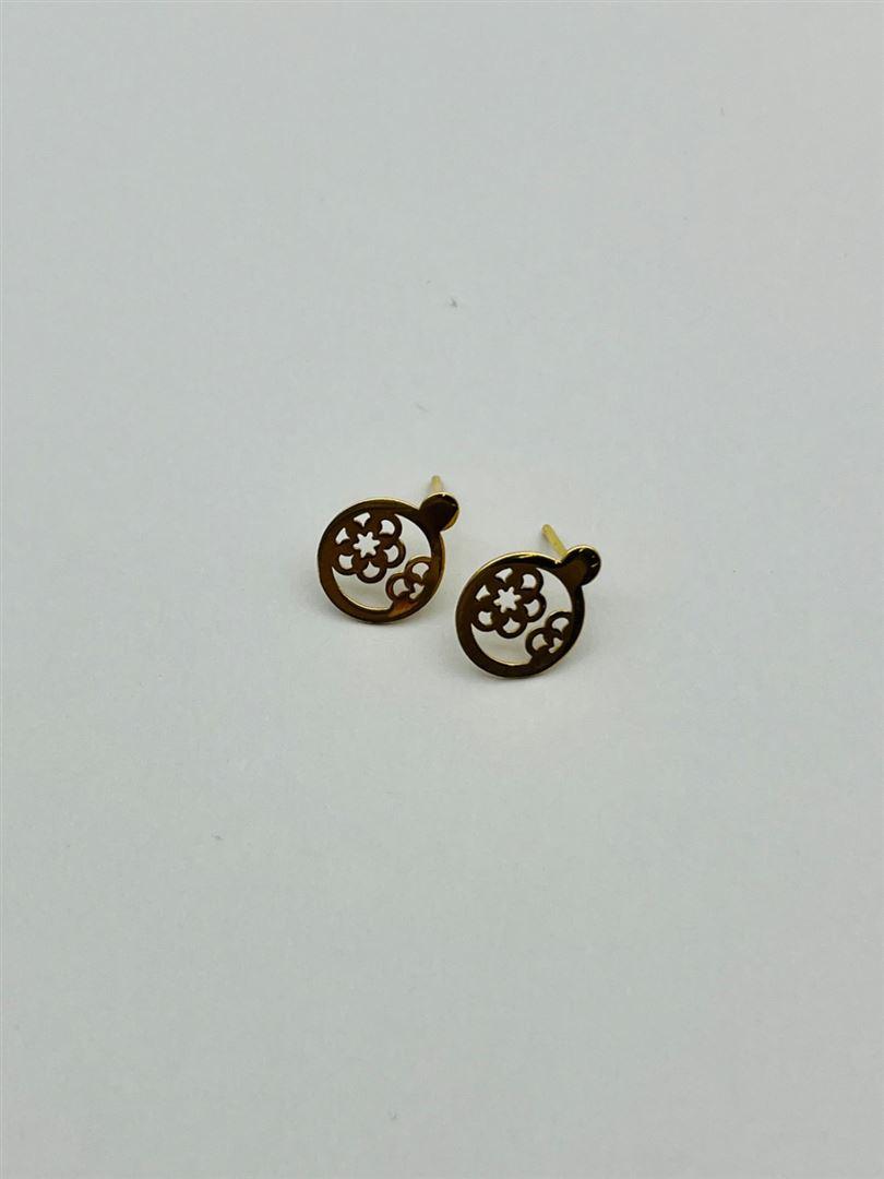 گوشواره طلا 18عیار گل137418