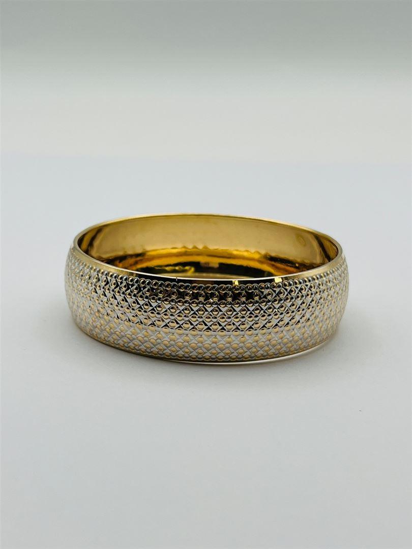 النگو طلا 18عیار تراش دو رنگ141240