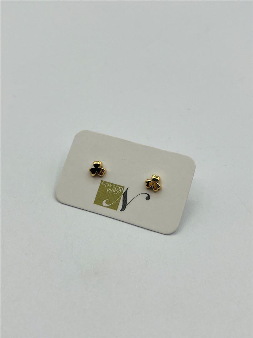 گوشواره میخی طلا 18عیار گل133504