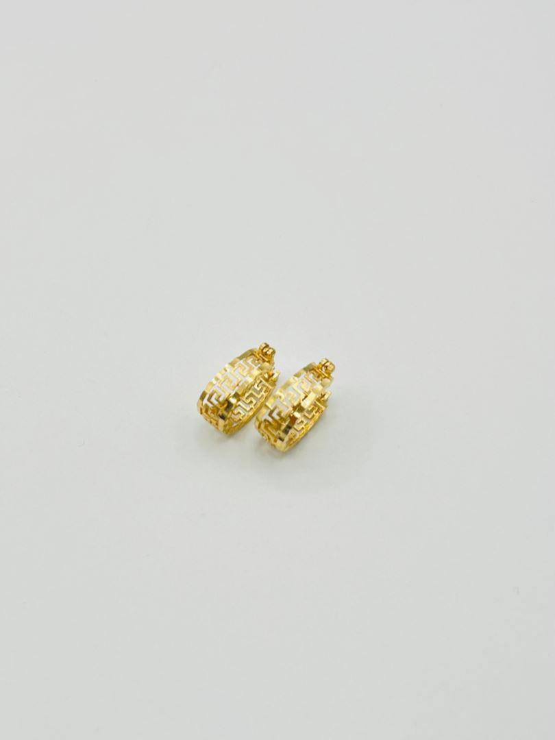 گوشواره طلا 18 عیار تراش ورساچه 127687