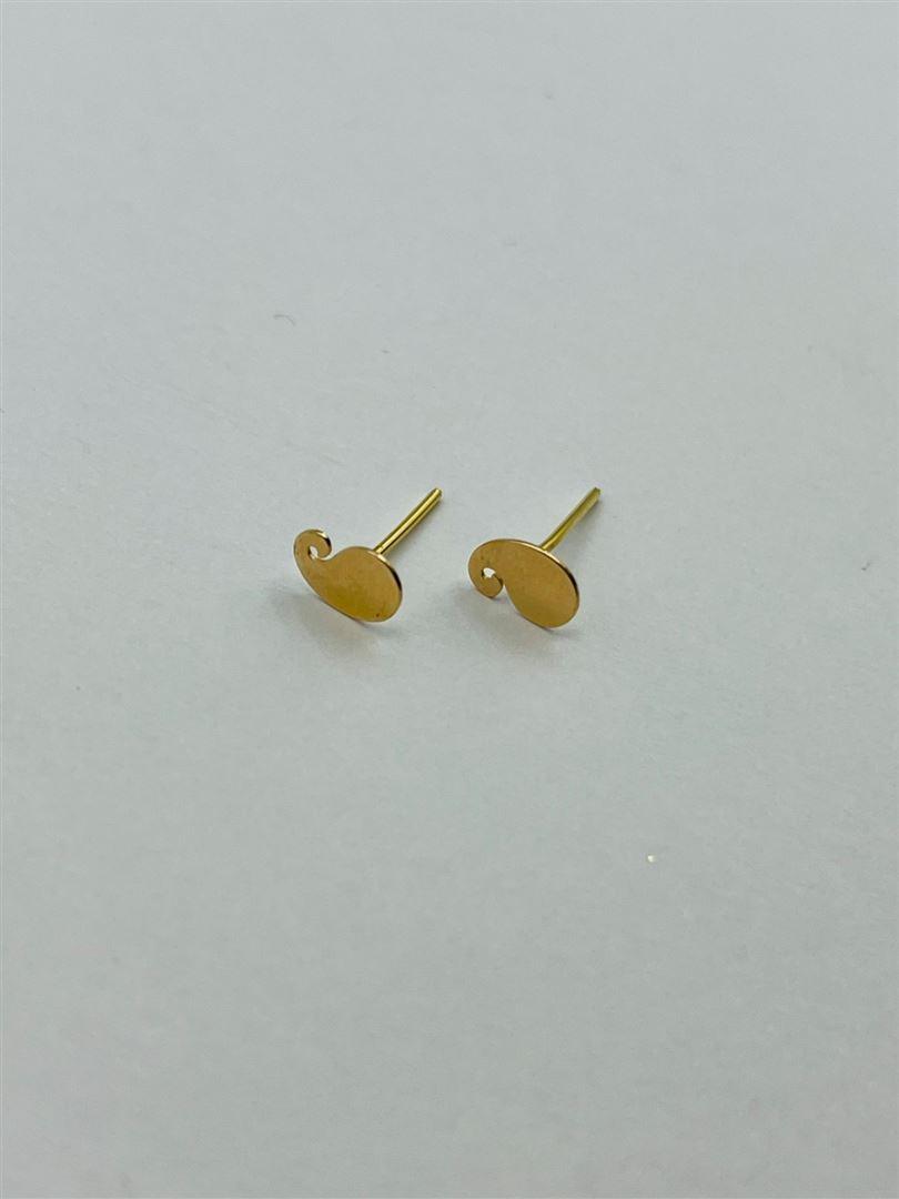 گوشواره طلا 18عیار میخی بته جقه135849