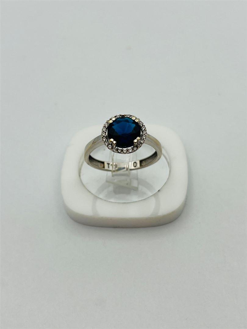 انگشتر طلا 18 عیار نگین دار