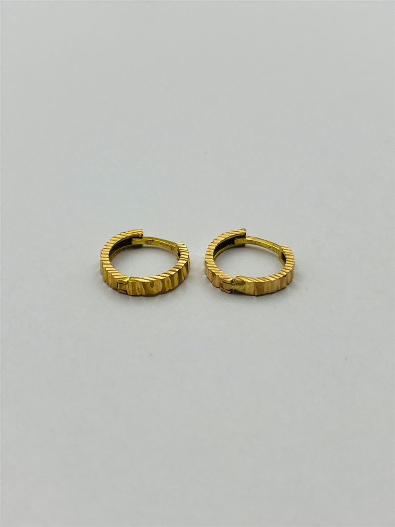 گوشواره طلا 18عیار حلقه ای