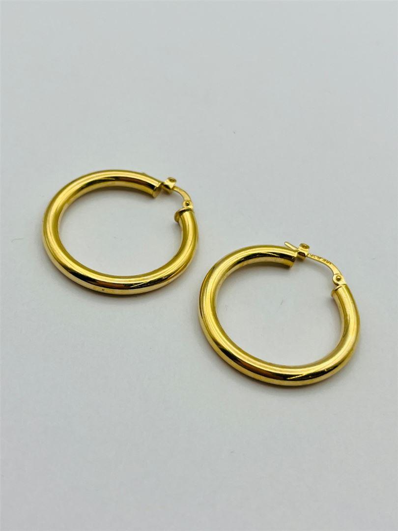 گوشواره طلا 18عیار حلقه ای