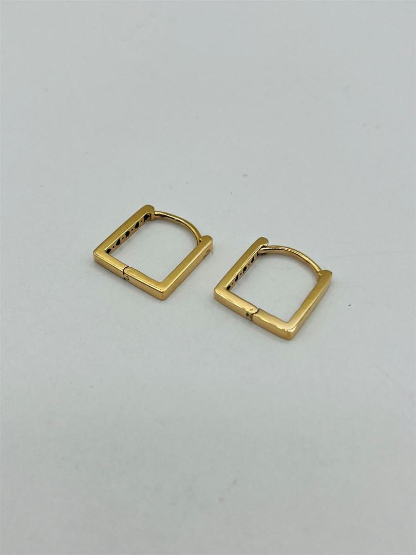 گوشواره طلا 18عیار مربع133503
