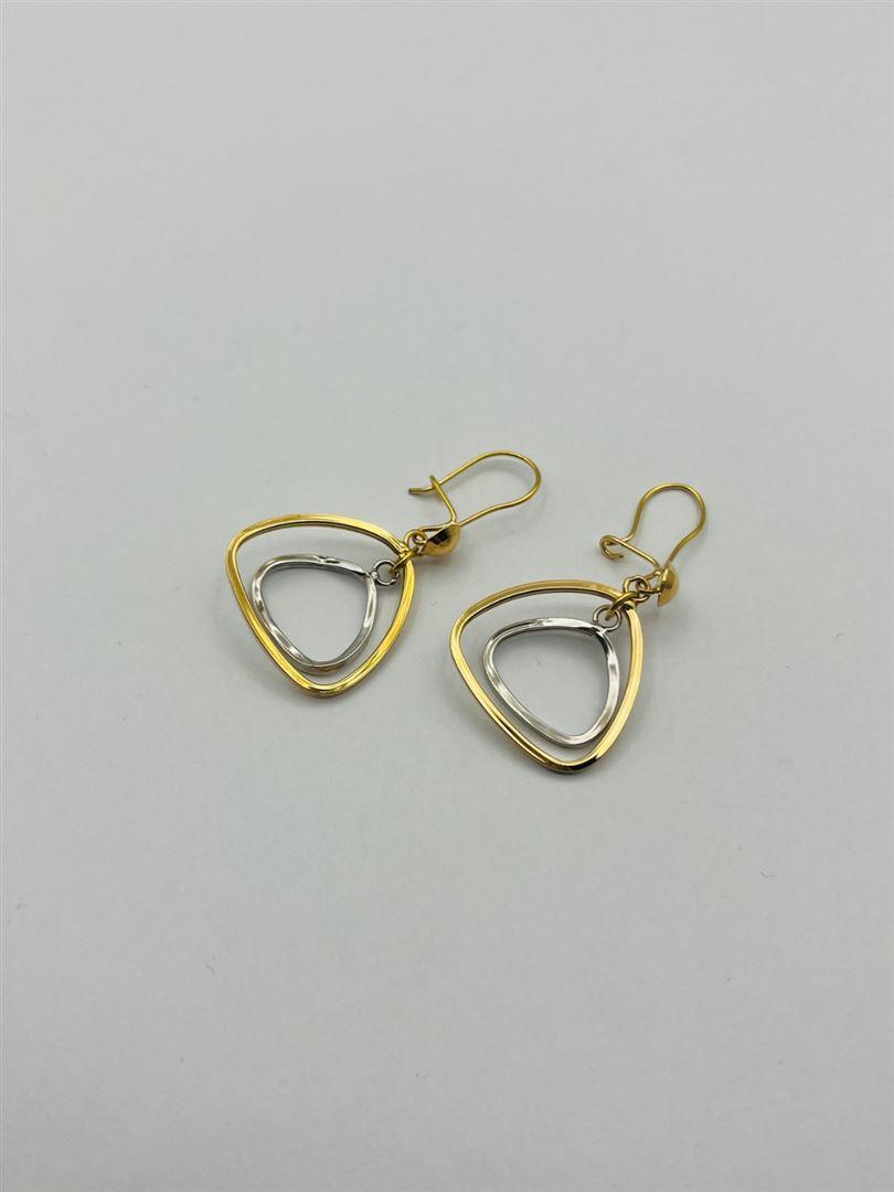 گوشواره طلا 18عیار هندسی 134749