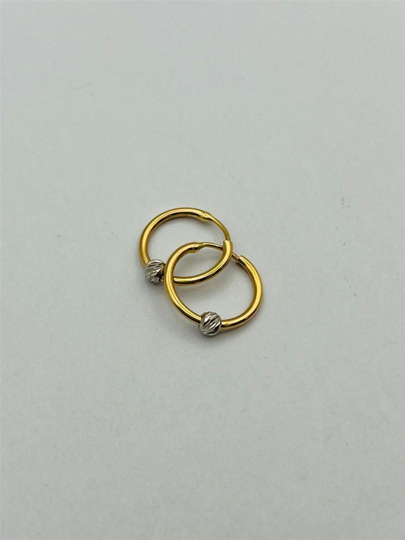 گوشواره طلا 18عیار حلقه ای