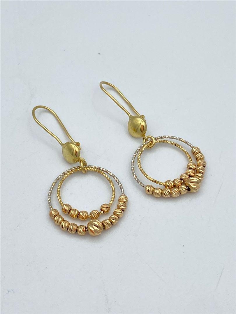 گوشواره طلا 18 عیار البرنادو[131691]