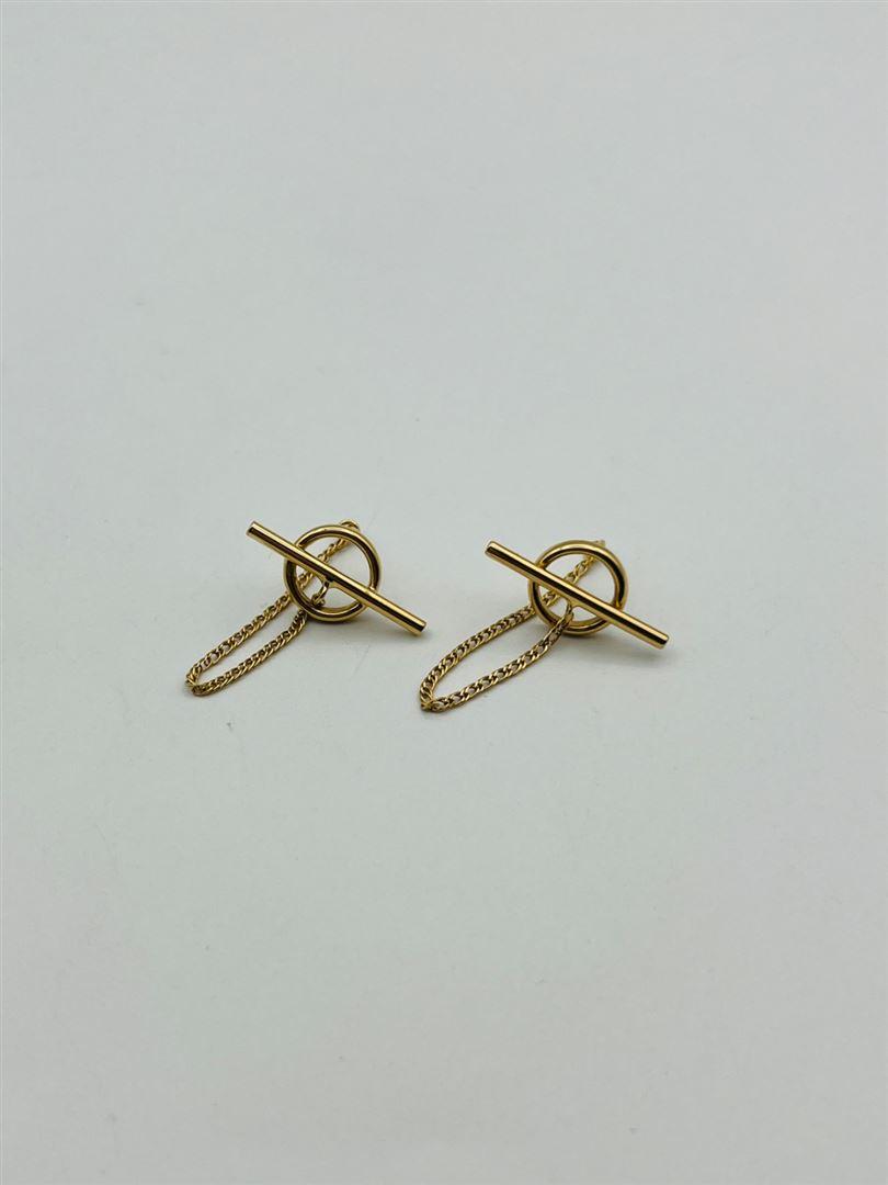 گوشواره طلا 18عیار تیفانی