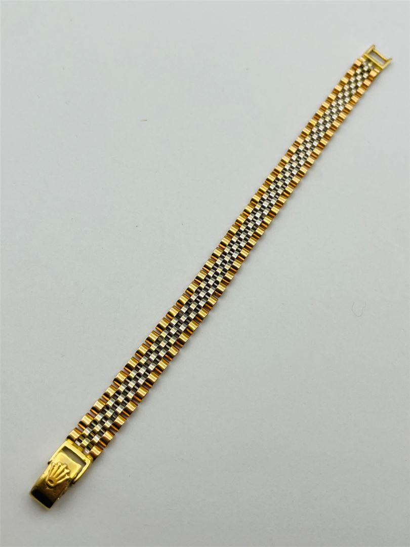 دستبند طلا 18عیار رولکس رزگلد