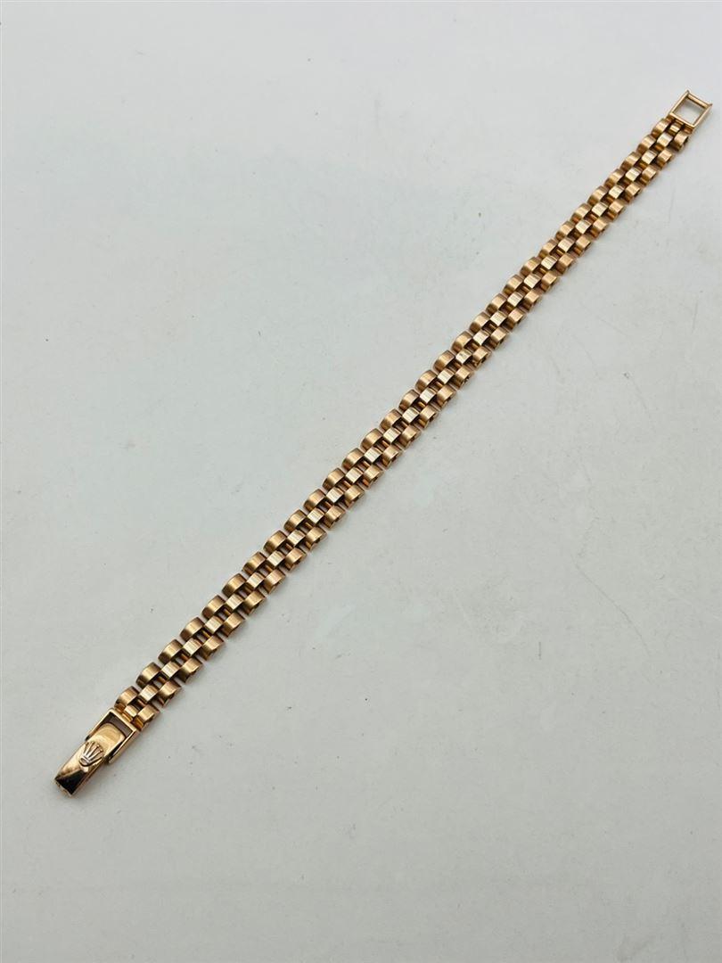 دستبند طلا 18عیار رولکس رزگلد