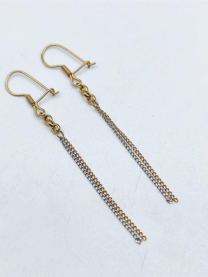 گوشواره طلا 18 عیار رولو138620