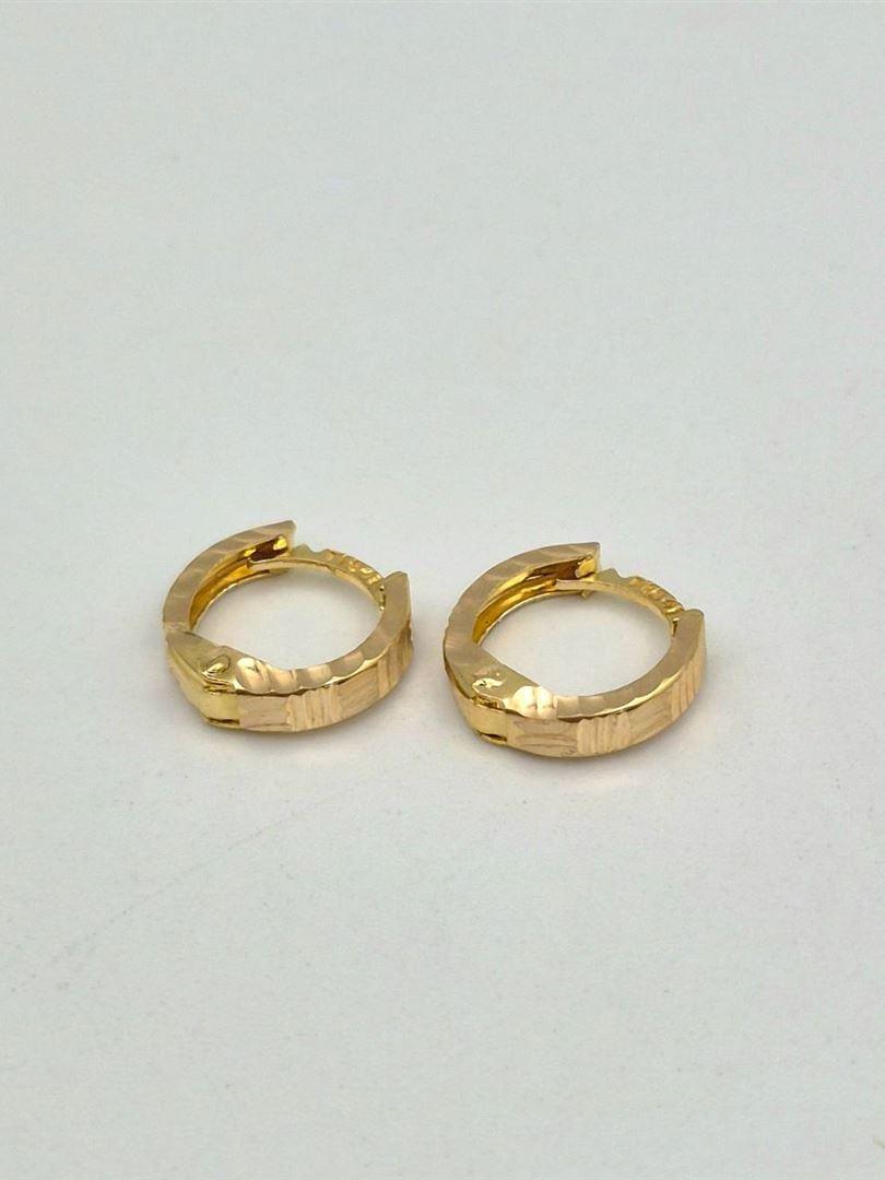 گوشواره طلای 18 عیار حلقه ای