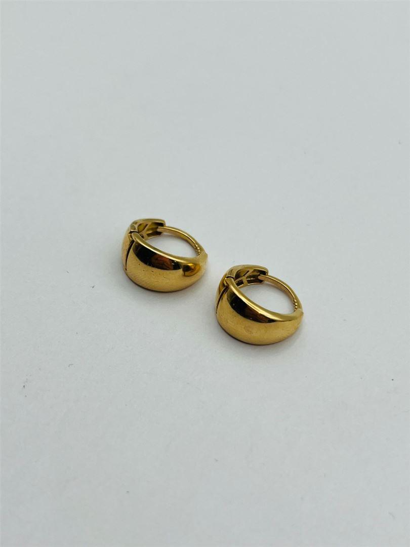 گوشواره طلا 18عیار اینه ای 140884