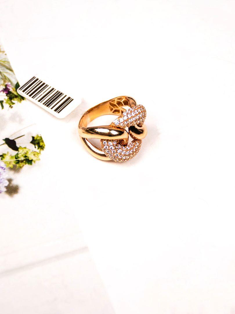 انگشتر طلای 18عیار کارتیر نگیندار رزگلد123955