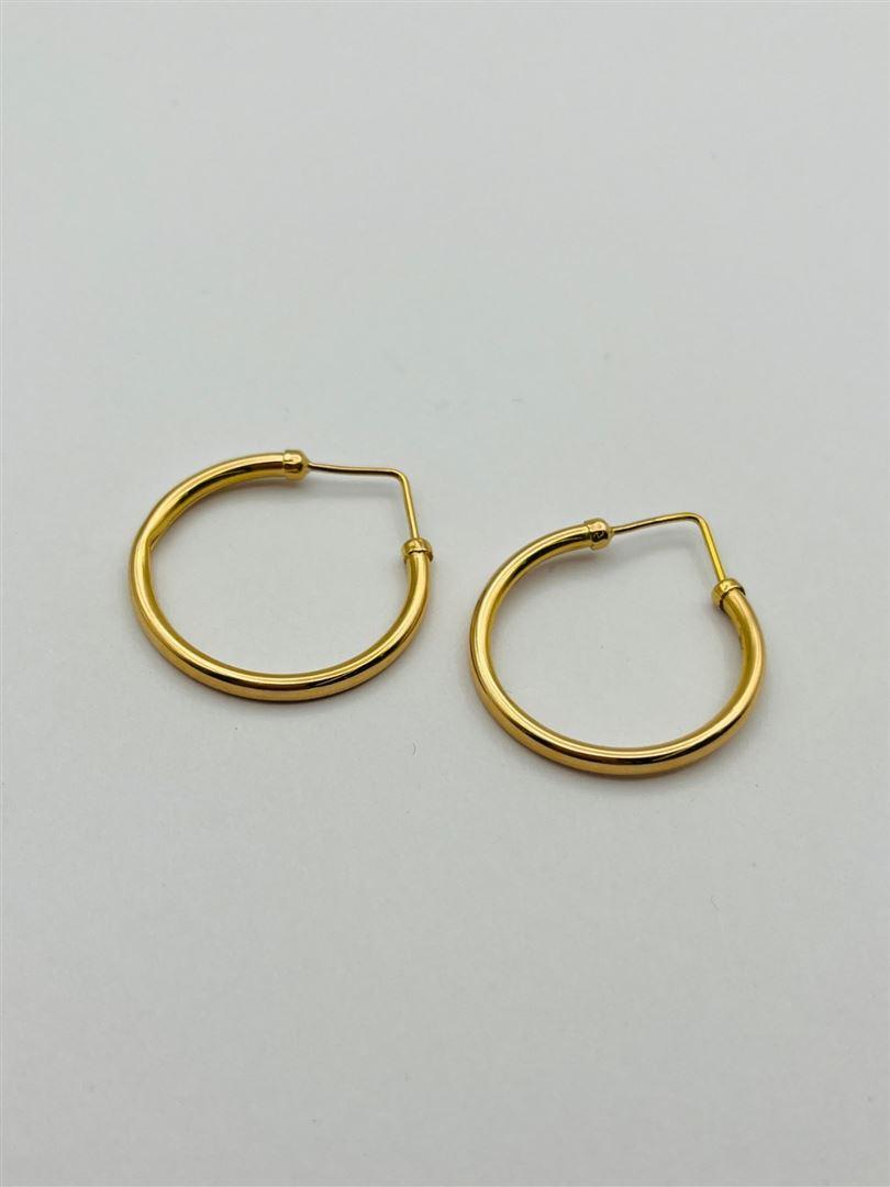 گوشواره طلا 18عیار حلقه ای