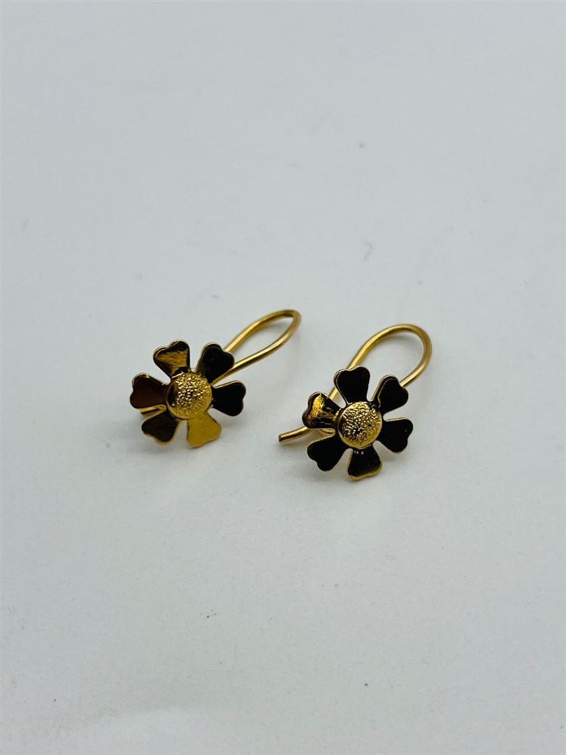 گوشواره طلا 18عیار گل