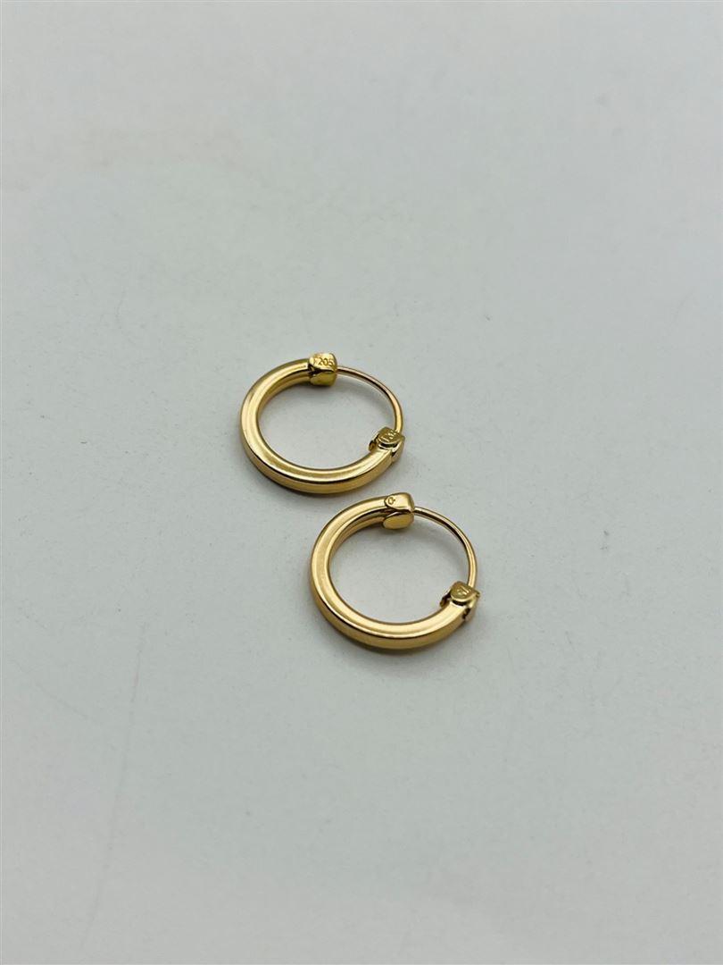 گوشواره طلا 18عیار حلقه ای134346