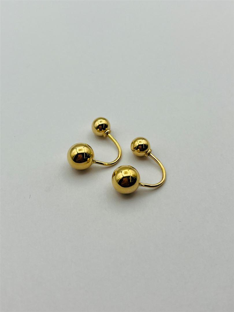 گوشواره طلا 18عیار دیور گرد135555